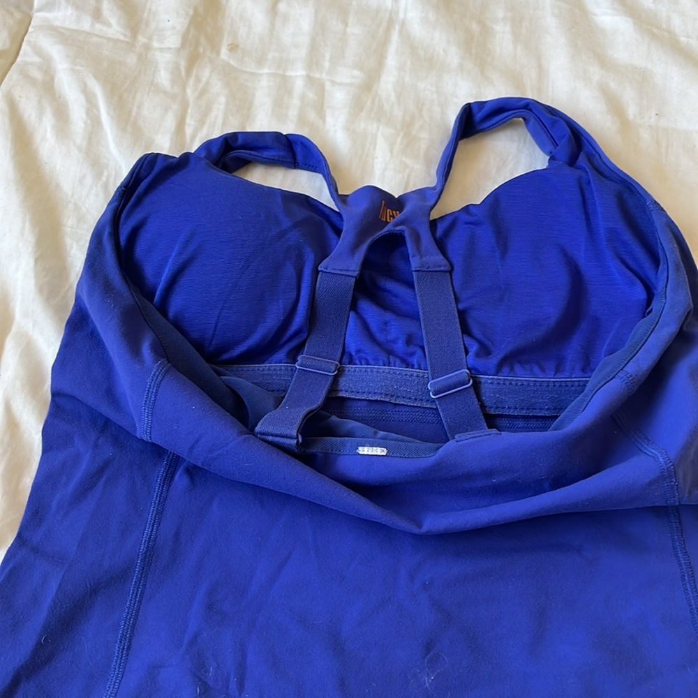Lucy Tank  Royal Blue Workout 
Built In Bra Running atop Size Large - Picture 4 of 5